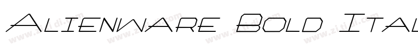 Alienware Bold Itali字体转换 Alienware Bold Itali字体转换